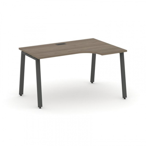 Style Project Стол рабочий эргоном. SN-6A.SPA-002(R) Антрацит/Металл Антрацит 1580*600/980*750 фото 23