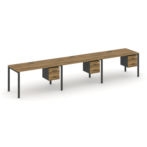 Бенч-система на 3 места с подвесными тумбами Concept CN.ORS-135