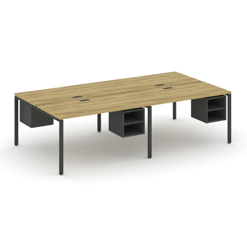 Бенч-система на 4 места с подвесными тумбами Concept CN.DRS-126 фото 3