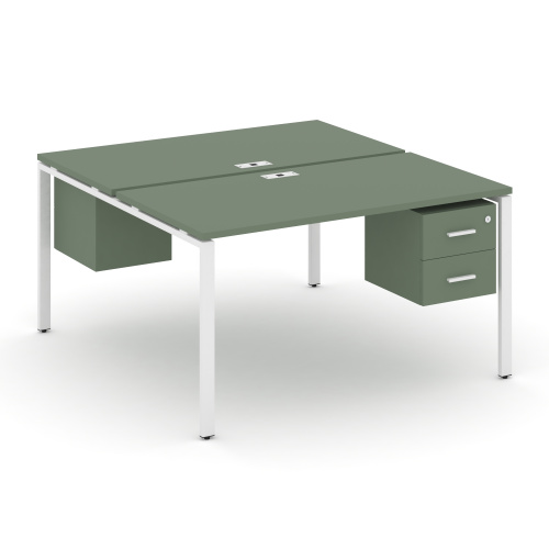 Бенч-система на 2 места с подвесными тумбами Concept CN.DRS-114