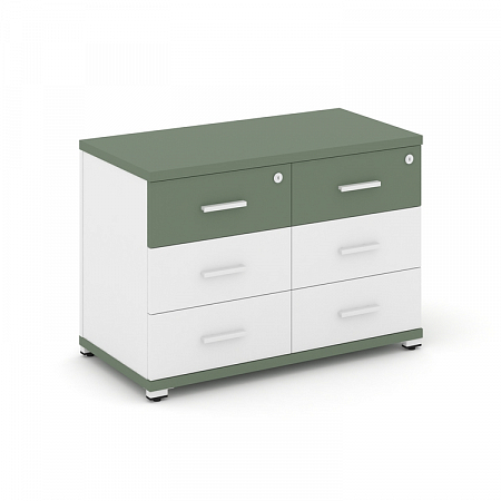 Тумба приставная с 6 ящиками Concept CN.TSP-007 W