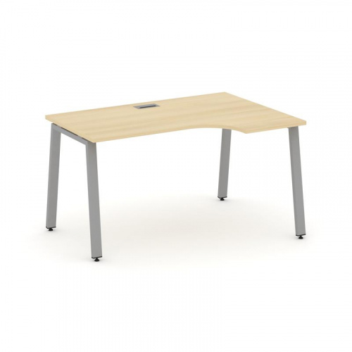 Style Project Стол рабочий эргоном. SN-6A.SPA-002(R) Антрацит/Металл Антрацит 1580*600/980*750 фото 7