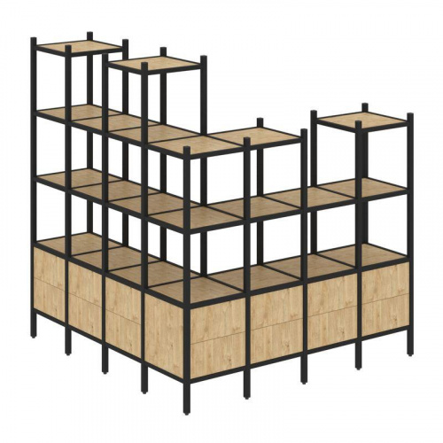 Стеллаж офисный угловой Loft VR.L-55 фото 3 Стеллаж офисный угловой Loft VR.L-55 фото 3