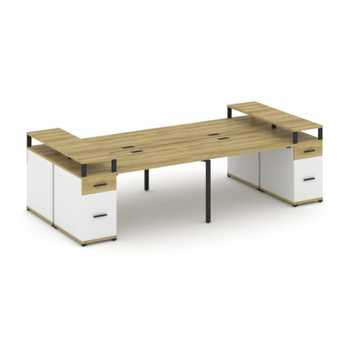 Бенч-система на 4 места с 2 опорными тумбами Concept CN.DRS-446 фото 6