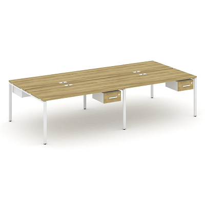 Бенч-система на 4 места с подвесными тумбами Concept CN.DRS-132