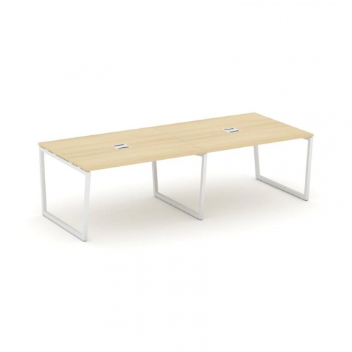 Style Project Стол переговорный SN-4T2.SPRG-043 Акация Лорка/Металл Антрацит/Заглушка Металл Антраци фото 21