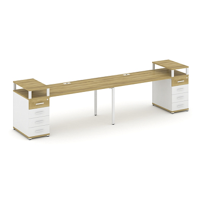 Бенч-система на 2 места с 2 опорными тумбами Концепт CN.ORS-427