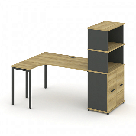 Стол эргономичный с опорным распашным шкафом Concept CN.SA-216(L)