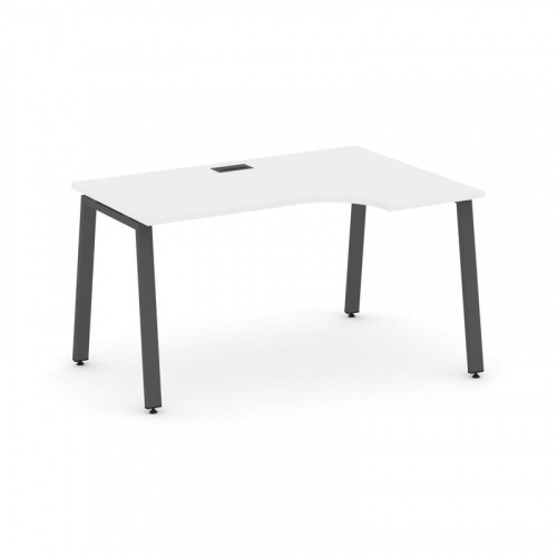 Style Project Стол рабочий эргоном. SN-6A.SPA-002(R) Антрацит/Металл Антрацит 1580*600/980*750 фото 25