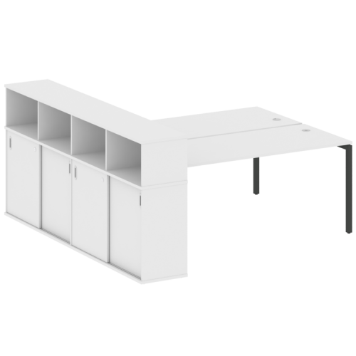 Бенч-система с шкафом-купе на П-обр. м/к Metal System Quattro 40БП.РС-СШК-4.5 фото 13 Бенч-система с шкафом-купе на П-обр. м/к Metal System Quattro 40БП.РС-СШК-4.5 фото 13