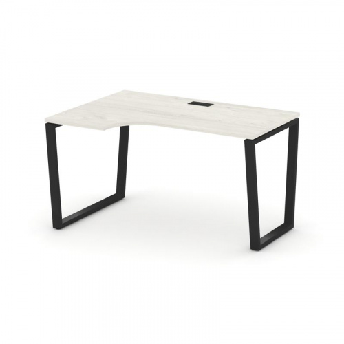 Style Project Стол рабочий эргоном. SN-6T2.SPA-002(L) Акация Лорка/Металл Антрацит/Заглушка Пластик фото 4