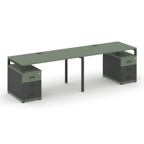 Бенч-система на 2 места с 2 опорными тумбами Concept CN.ORS-318 фото 2