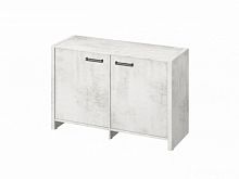 Тумба двухсекционная FB-12-02.D Хромикс белый