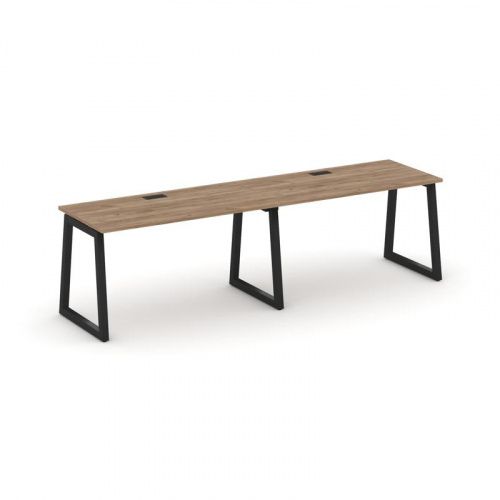 Style Project Рабочая станция 1 сторон. SN-5T1.ORS-014 Акация Лорка/Металл Антрацит/Заглушка Пластик фото 5