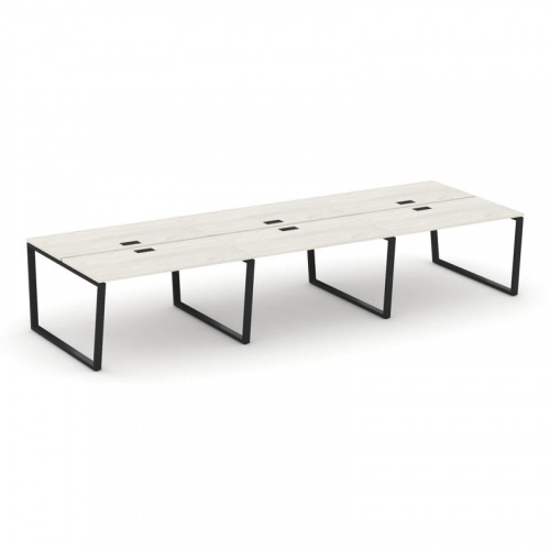 Style Project Рабочая станция 2-х сторон. SN-6T2.DRS-081 Акация Лорка/Металл Антрацит/Заглушка Пласт фото 4