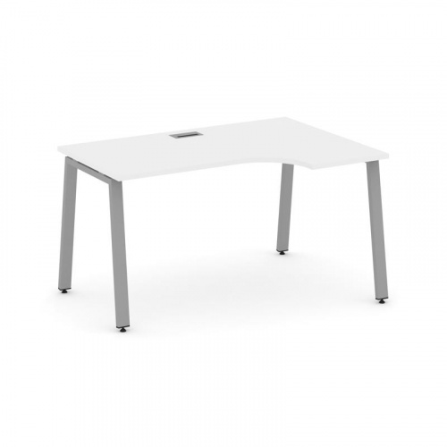 Style Project Стол рабочий эргоном. SN-6A.SPA-002(R) Антрацит/Металл Антрацит 1580*600/980*750 фото 4