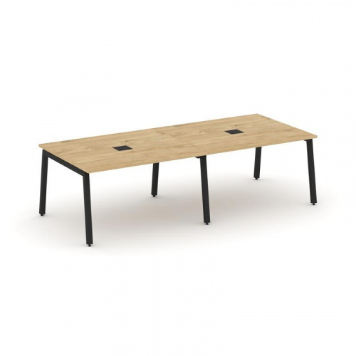 Style Project Стол переговорный SN-5A.SPRG-042 Акация Лорка/Металл Белый 2360*1180*750 фото 11