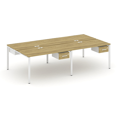 Бенч-система на 4 места с подвесными тумбами Concept CN.DRS-131