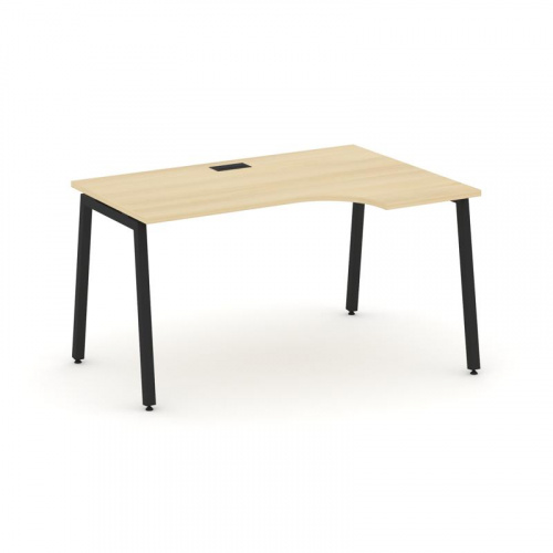 Style Project Стол рабочий эргоном. SN-4A.SPA-021(R) Акация Лорка/Металл Антрацит 1380*800/980*750 Style Project Стол рабочий эргоном. SN-4A.SPA-021(R) Акация Лорка/Металл Антрацит 1380*800/980*750