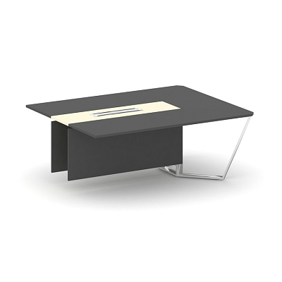 Steel Meet Завершающий модуль L=2000 MM-PR.B.SPZW-20 Антрацит/Ваниль Глянец/Нержавеющая Сталь/Хром 2