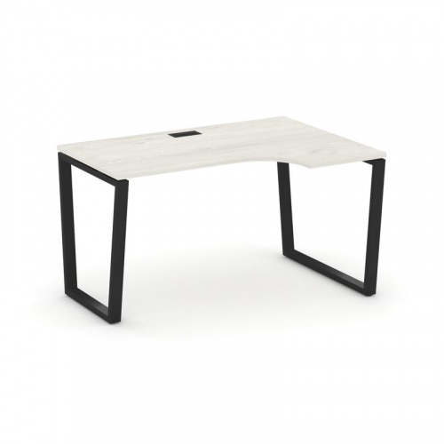 Style Project Стол рабочий эргоном. SN-6T2.SPA-001(R) Акация Лорка/Металл Антрацит/Заглушка Пластик фото 9