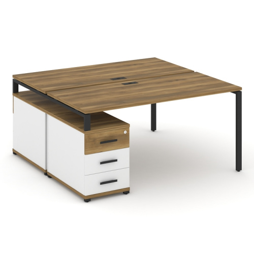 Бенч-система на 2 места с опорной тумбой Concept CN.DRS-304 фото 6