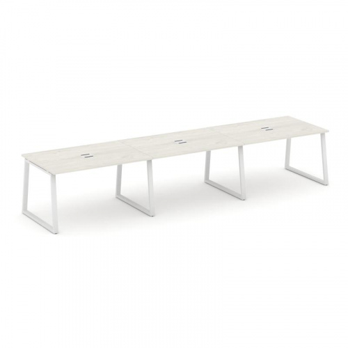 Style Project Стол переговорный SN-6T1.SPRG-022 Акация Лорка/Металл Антрацит/Заглушка Металл Антраци фото 14