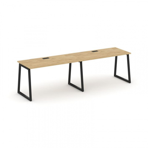 Style Project Рабочая станция 1 сторон. SN-4T1.ORS-014 Акация Лорка/Металл Антрацит/Заглушка Пластик