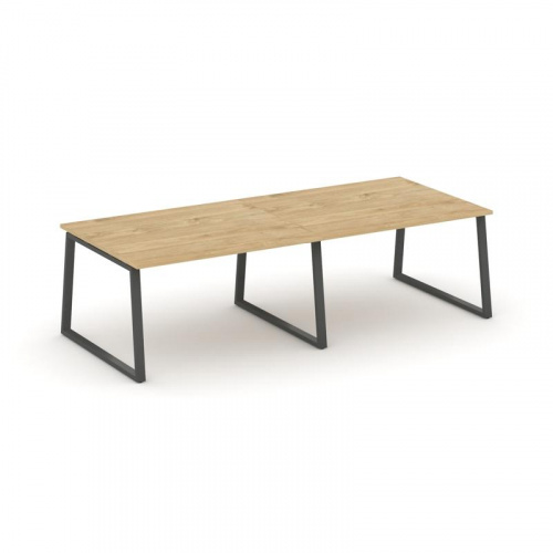 Style Project Стол переговорный SN-6T1.SPRG-044.3 Акация Лорка/Металл Антрацит 3160*1180*750 фото 6