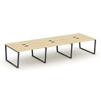 Style Project Рабочая станция 2-х сторон. SN-6T2.DRS-074 Акация Лорка/Металл Антрацит/Заглушка Пласт