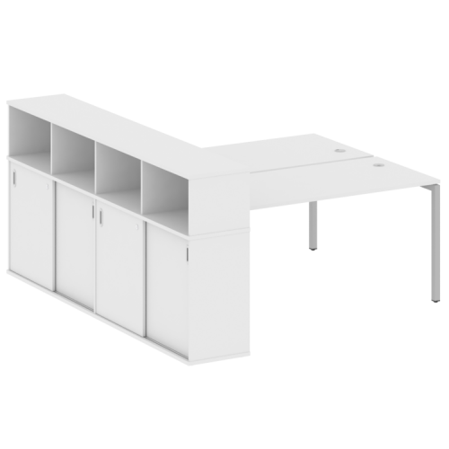 Бенч-система с шкафом-купе на П-обр. м/к Metal System Quattro 40БП.РС-СШК-4.4 фото 4 Бенч-система с шкафом-купе на П-обр. м/к Metal System Quattro 40БП.РС-СШК-4.4 фото 4