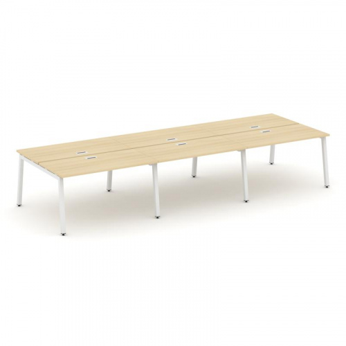 Style Project Рабочая станция 2-х сторон. SN-5A.DRS-074 Дуб Наварра/Металл Белый 4740*1432*750 фото 21