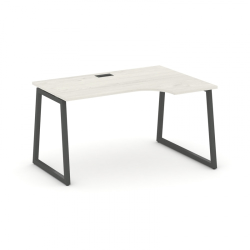 Style Project Стол рабочий эргоном. SN-4T1.SPA-011(R) Акация Лорка/Металл Антрацит/Заглушка Пластик фото 10