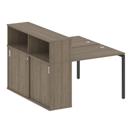 Бенч-система с шкафом-купе на П-обр. м/к Metal System Quattro 40БП.РС-СШК-2.1 Бенч-система с шкафом-купе на П-обр. м/к Metal System Quattro 40БП.РС-СШК-2.1