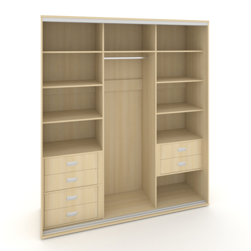 Корпус 3-х секционного шкафа высокого L=2369мм Maris SH.K3-6.1 K7