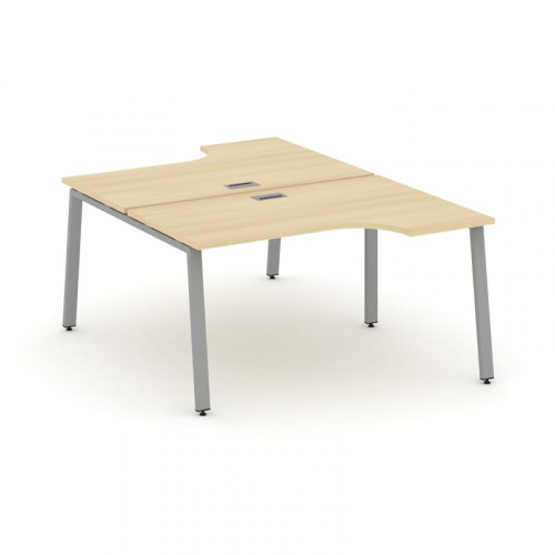 Style Project Рабочая станция эргоном. SN-6A.DRPA-012 Вяз Благородный/Металл Белый 1580*1432/1992*75 фото 7