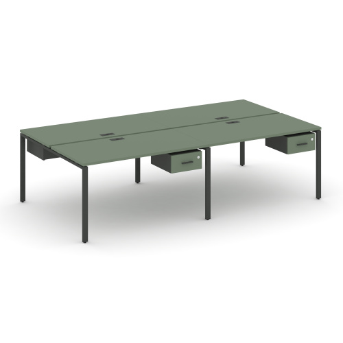 Бенч-система на 4 места с подвесными тумбами Concept CN.DRS-132 фото 2