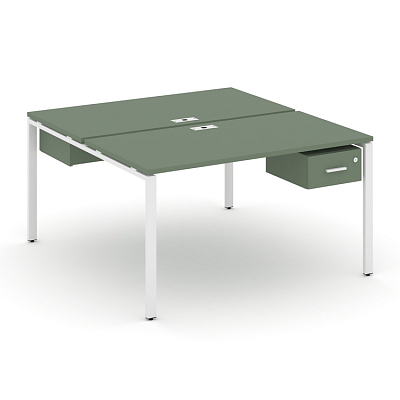 Бенч-система на 2 места с подвесными тумбами Concept CN.DRS-110