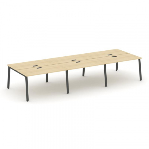 Style Project Рабочая станция 2-х сторон. SN-6A.DRS-073 Вяз Благородный/Металл Антрацит 4140*1432*75 фото 20