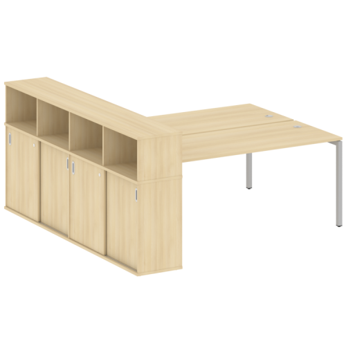 Бенч-система с шкафом-купе на П-обр. м/к Metal System Quattro 40БП.РС-СШК-4.5 фото 14 Бенч-система с шкафом-купе на П-обр. м/к Metal System Quattro 40БП.РС-СШК-4.5 фото 14