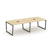 Style Project Стол переговорный SN-4T2.SPRG-043 Акация Лорка/Металл Антрацит/Заглушка Металл Антраци