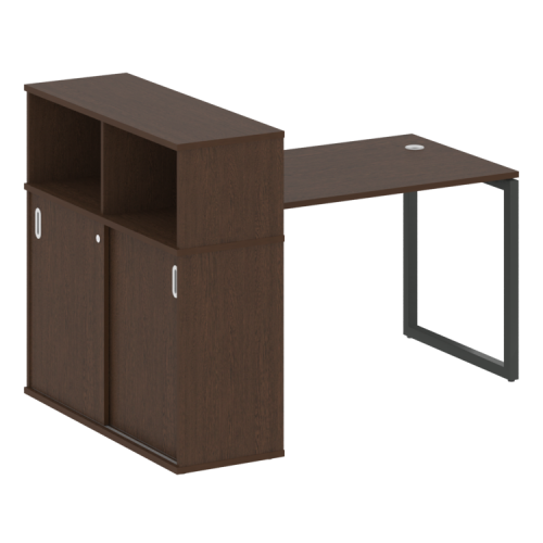 Стол офисный с шкафом-купе на О-обр. м/к Metal System Quattro 40БО.РС-СШК-3.2 фото 11 Стол офисный с шкафом-купе на О-обр. м/к Metal System Quattro 40БО.РС-СШК-3.2 фото 11