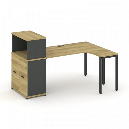 Стол эргономичный с опорным распашным шкафом Concept CN.SA-214(R)
