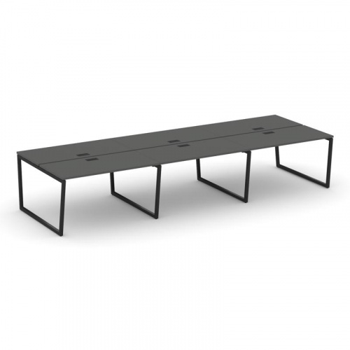 Style Project Рабочая станция 2-х сторон. SN-4T2.DRS-071 Акация Лорка/Металл Антрацит/Заглушка Пласт фото 7