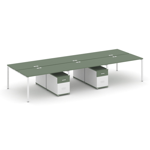 Бенч-система на 6 мест с 2 опорными тумбами Concept CN.DRS-348 фото 5