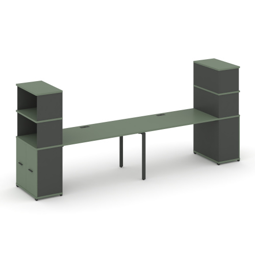 Бенч-система с опорными распашными шкафами Concept CN.ORS-229 фото 2