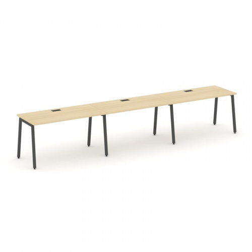 Style Project Рабочая станция 1 сторон. SN-4A.ORS-034 Тиквуд Светлый/Металл Антрацит 4740*600*750 фото 23