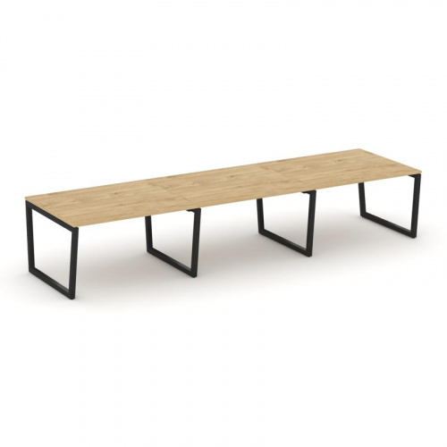 Style Project Стол переговорный SN-5T2.SPRG-053.3 Акация Лорка/Металл Антрацит 4410*1180*750