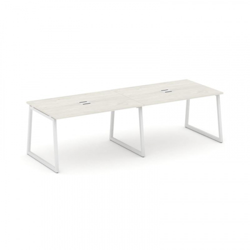 Style Project Стол переговорный SN-4T1.SPRG-013 Акация Лорка/Металл Антрацит/Заглушка Металл Антраци фото 13