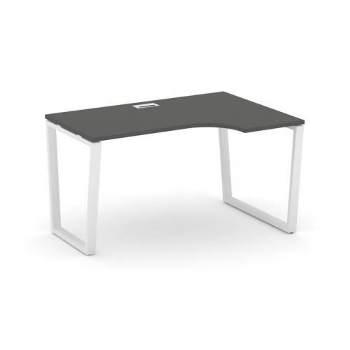 Style Project Стол рабочий эргоном. SN-6T2.SPA-001(R) Акация Лорка/Металл Антрацит/Заглушка Пластик фото 19